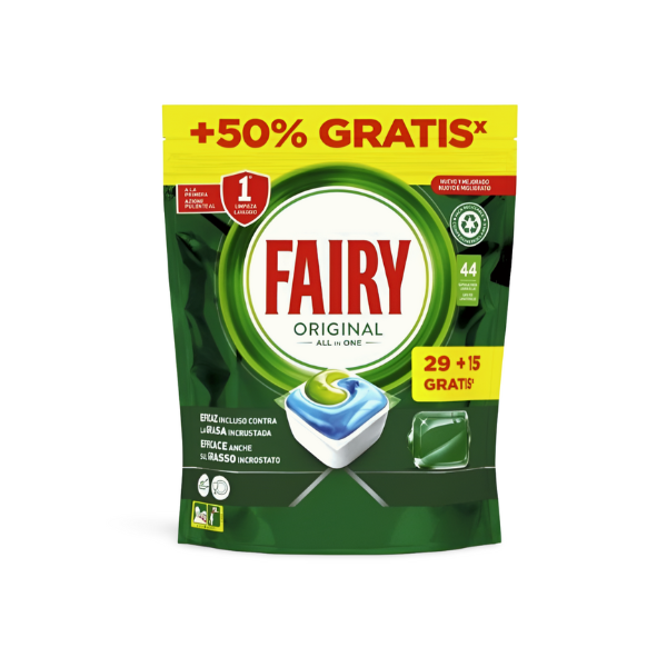 Fairy lavavajillas todo en 1 original 29+15 Taps
